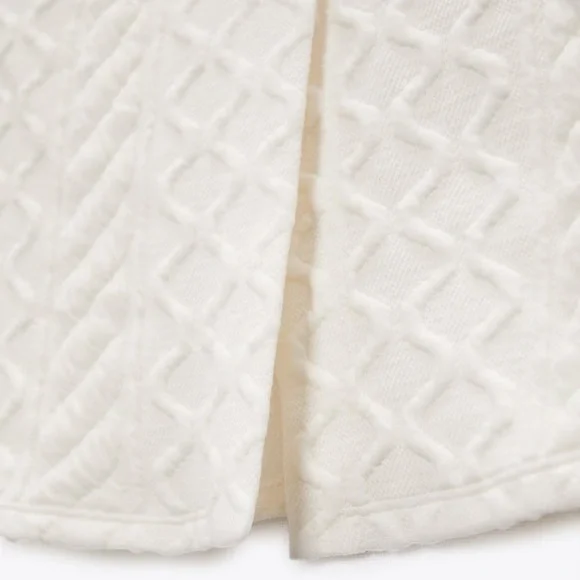 Zara Set - Ecru Quilted Sweatshirt & Skirt - Picture 17 of 17